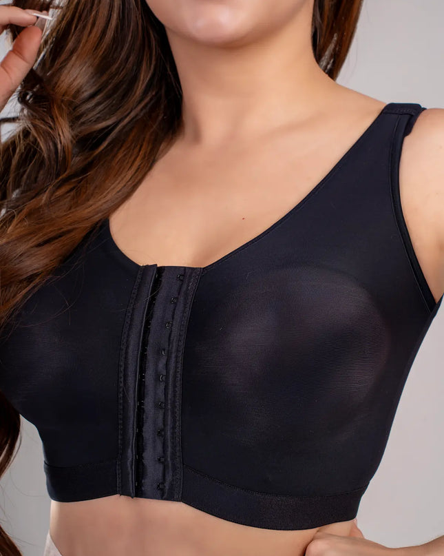 Brasier posquirurgico con realce tira ancha