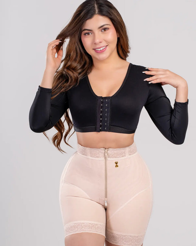 Brasier posquirurgico con manga y realce
