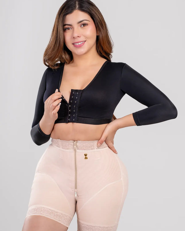 Brasier posquirurgico con manga y realce
