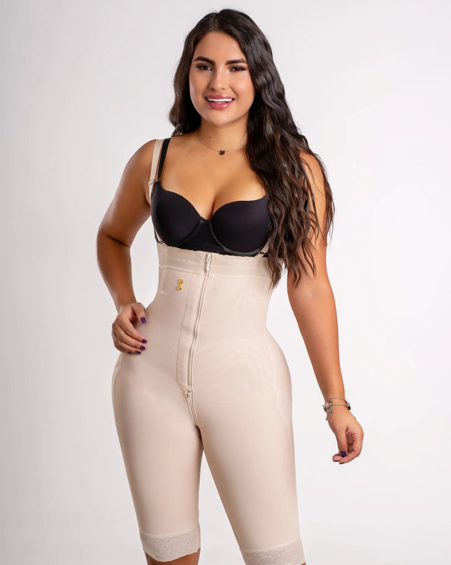 Stapless cierre invisible  larga hasta la rodilla