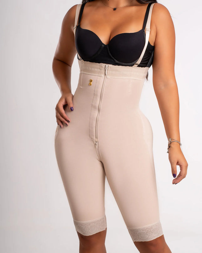 Stapless cierre invisible  larga hasta la rodilla