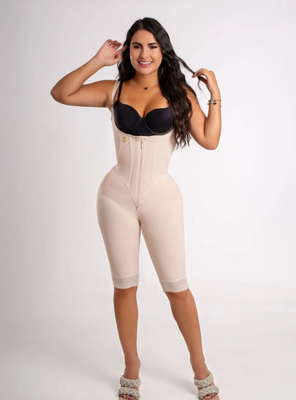 Faja corse cierre invisible larga hasta la rodilla