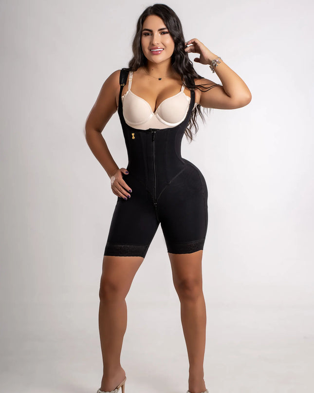 Faja corse cierre invisible y cola invisible media pierna