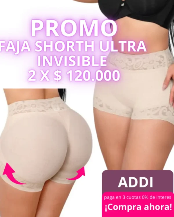Promo faja shorth ultra invisible 2 x $120,000