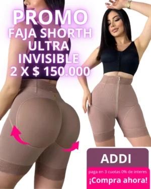 Promo faja shorth levanta cola alta compresión 2 x &150.000