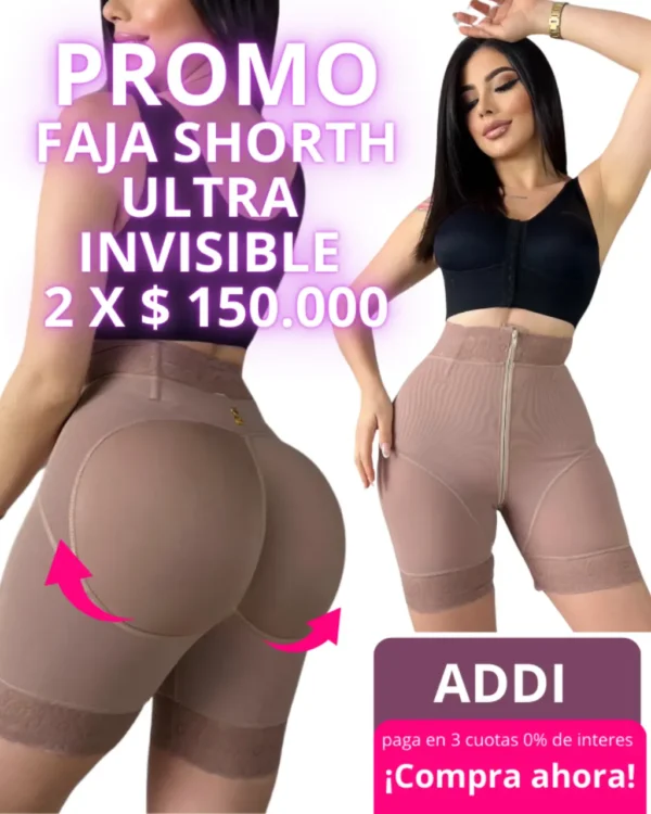 Promo faja shorth levanta cola alta compresión 2 x &150.000