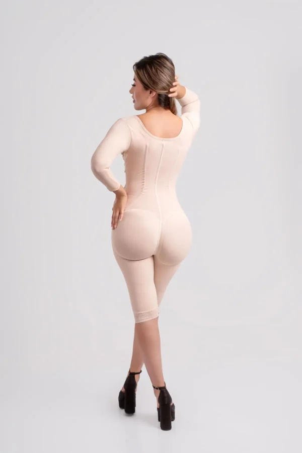Faja corse 9 varillas con brasier de uso diario manga larga hasta la rodilla - Imagen 2