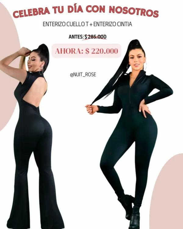 Enterizo cuello T+Enterizo cintia $220.000